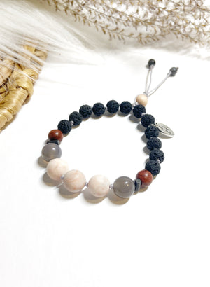 Zebra Jasper & Agate Bracelet