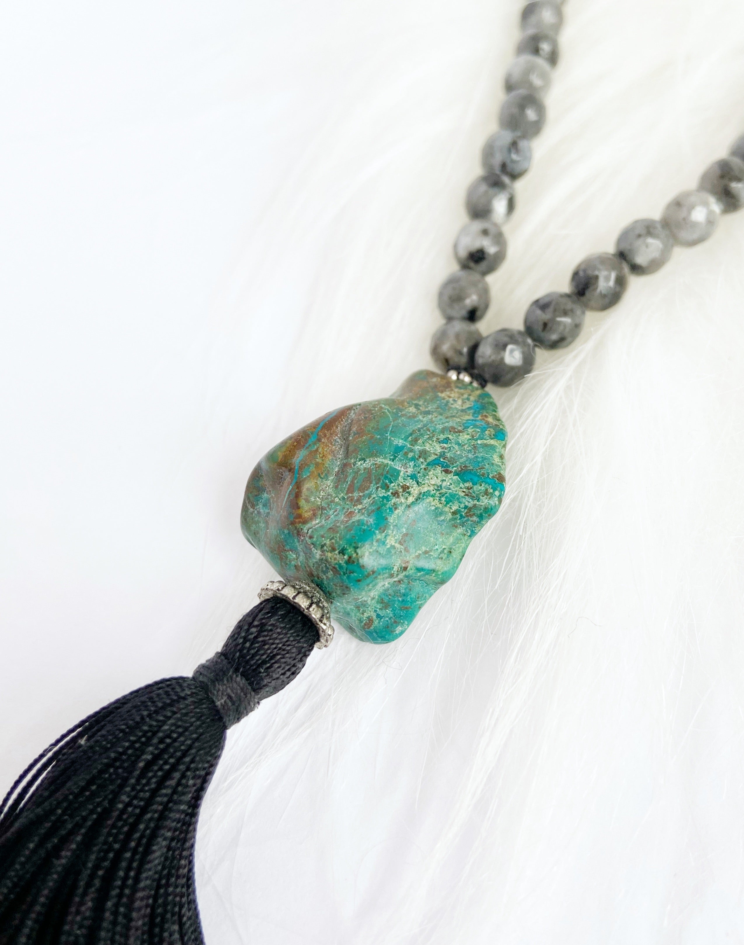 Natural Turquoise & Labradorite Necklace