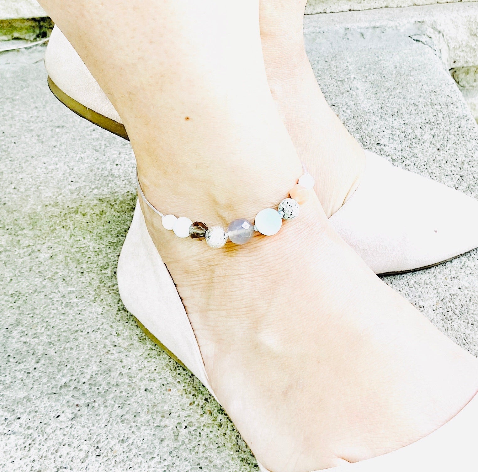 “Hydrangea” Diffuser Anklet