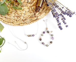 “Lilac” Adjustable Diffuser Bracelet