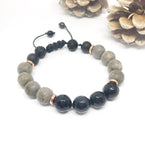 “Cold as (Black) Ice” Adjustable Diffuser Bracelet