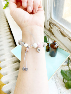 “Garden Rosé” Adjustable Diffuser Bracelet