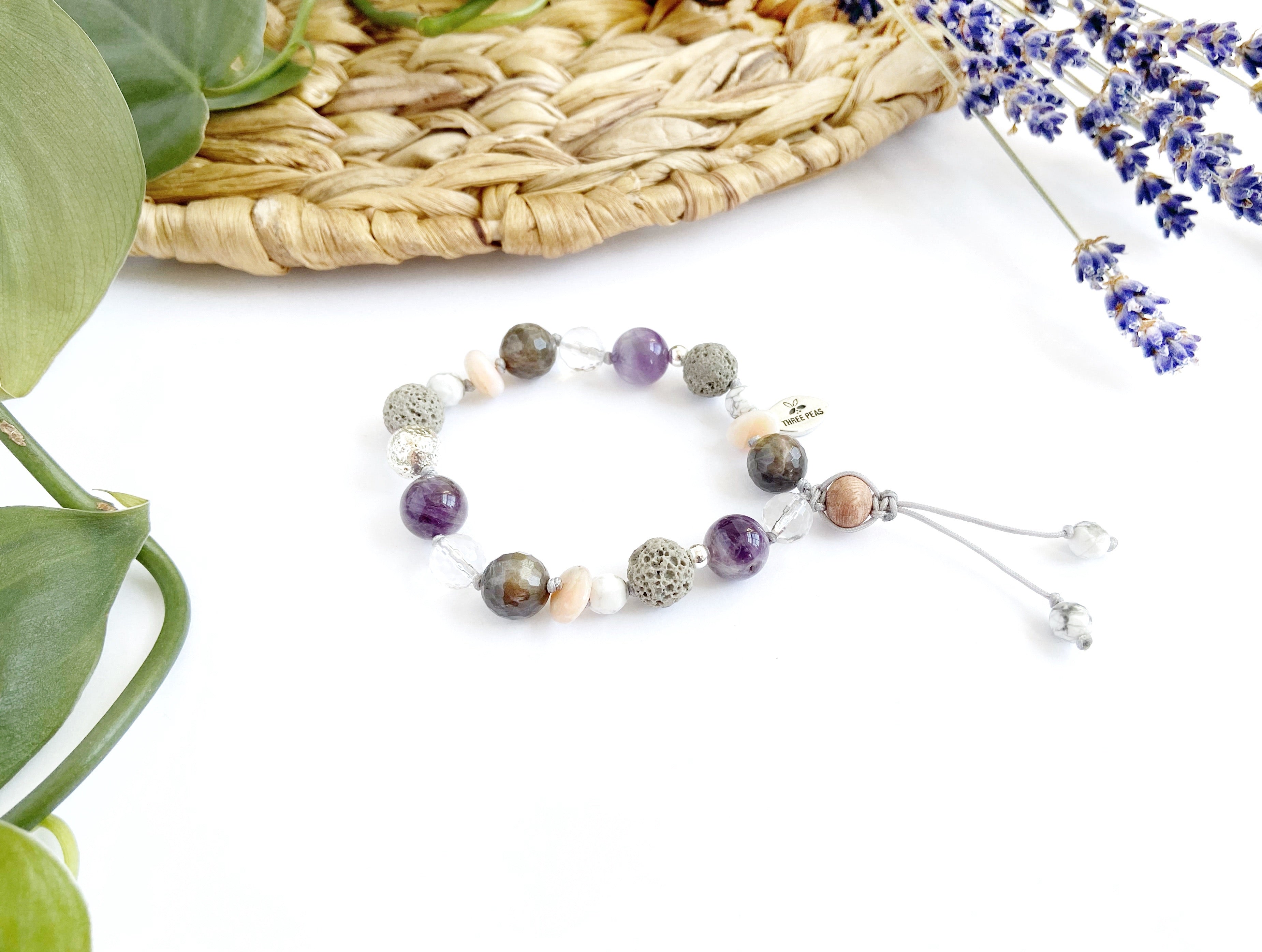 “Lilac” Adjustable Diffuser Bracelet